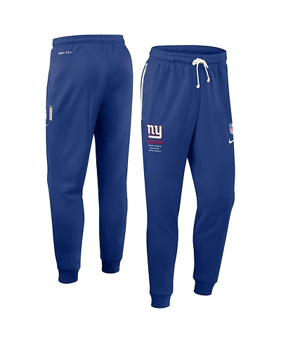 Nike Men's Royal New York Giants Sideline Standard Issue Dri-fit Taper Pants