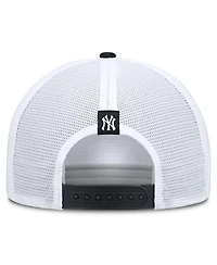Nike Men's Khaki/Navy New York Yankees Rise A-Frame Trucker Adjustable Hat