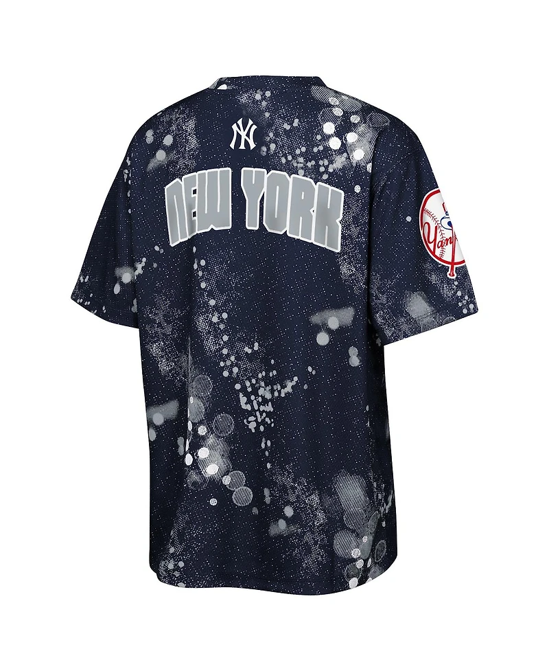 Outerstuff Big Boys and Girls Navy New York Yankees Y2 Tech Stadium Lights T-Shirt