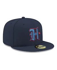 New Era Men's Navy Houston Texans 59FIFTY Fitted Hat