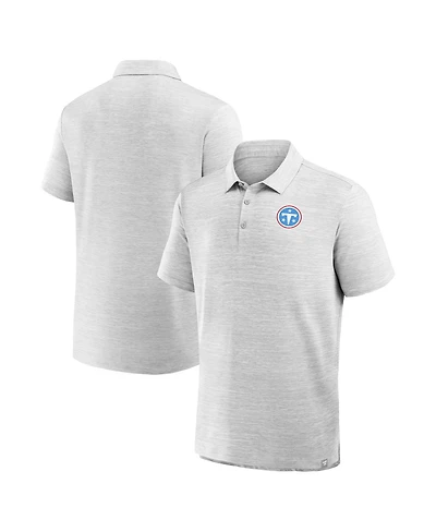 Fanatics Men's Heather Gray Tennessee Titans Clutch Polo Shirt