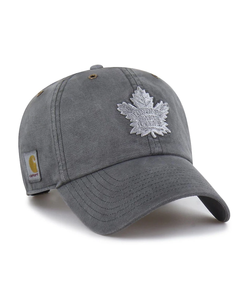 '47 Brand X Carhartt Men's Charcoal Toronto Maple Leafs Clean Up Adjustable Hat