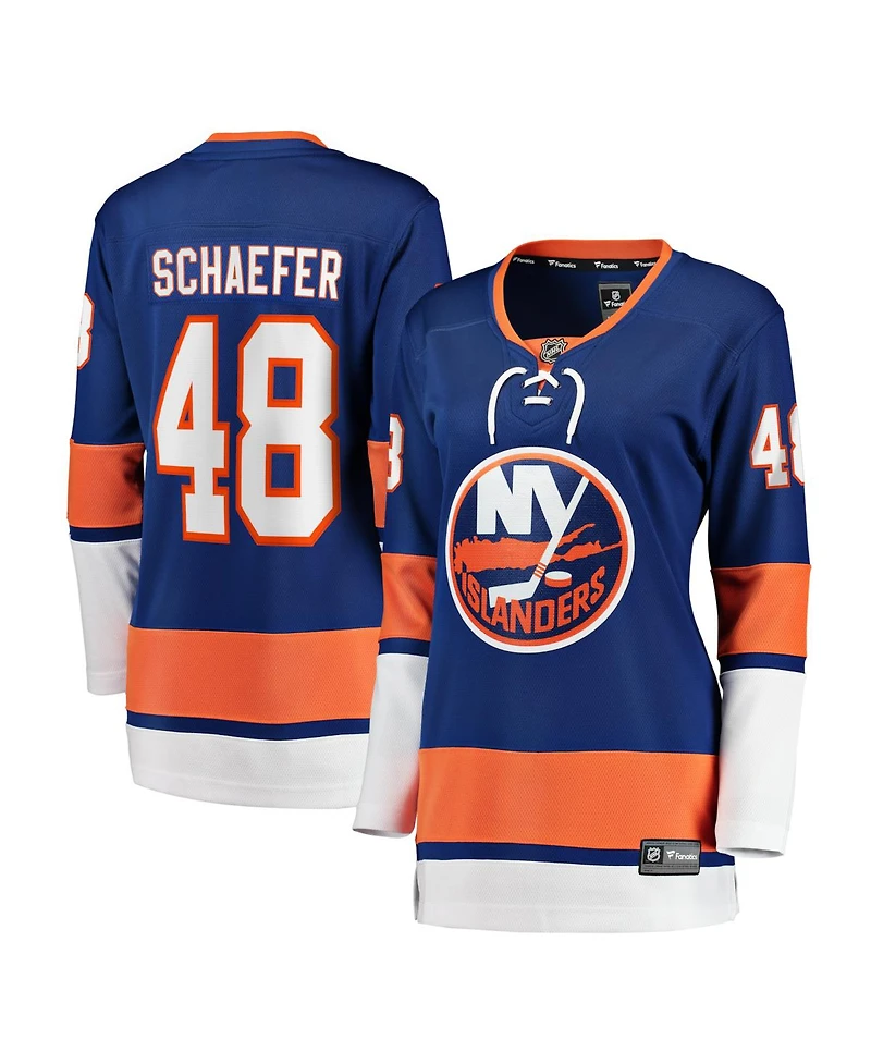 Fanatics Women's Matthew Schaefer Royal New York Islanders Home Breakaway Player Jerseys