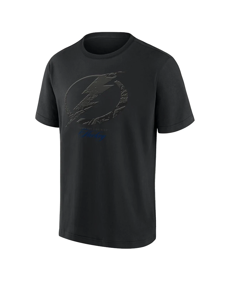 Fanatics Men's Tampa Bay Lightning Blackout Heavyweight T-Shirt