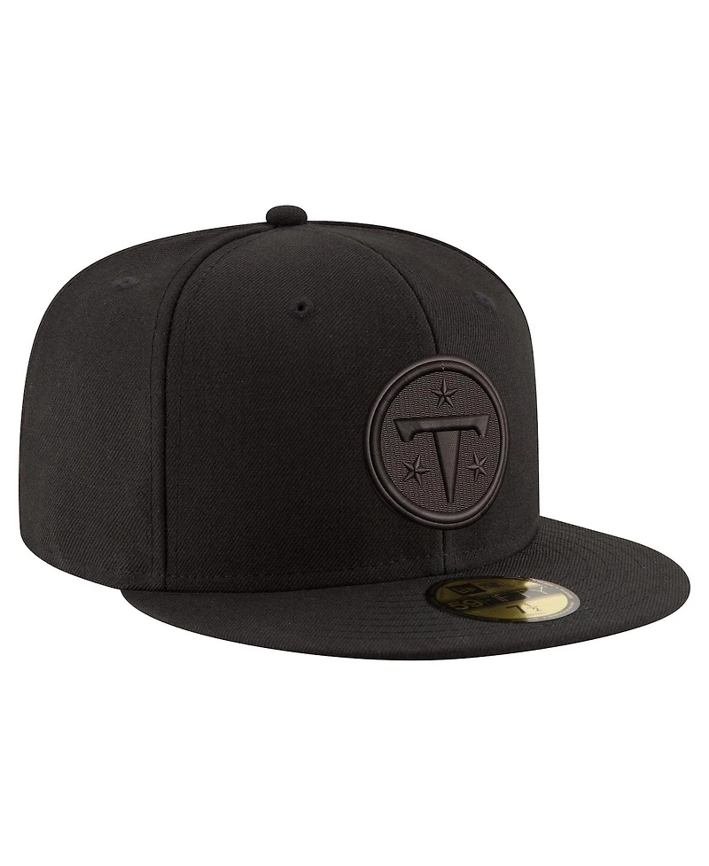 New Era Men's Black Tennessee Titans on 59FIFTY Fitted Hat
