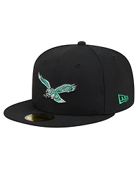New Era Men's Black Philadelphia Eagles 59FIFTY Fitted Hat