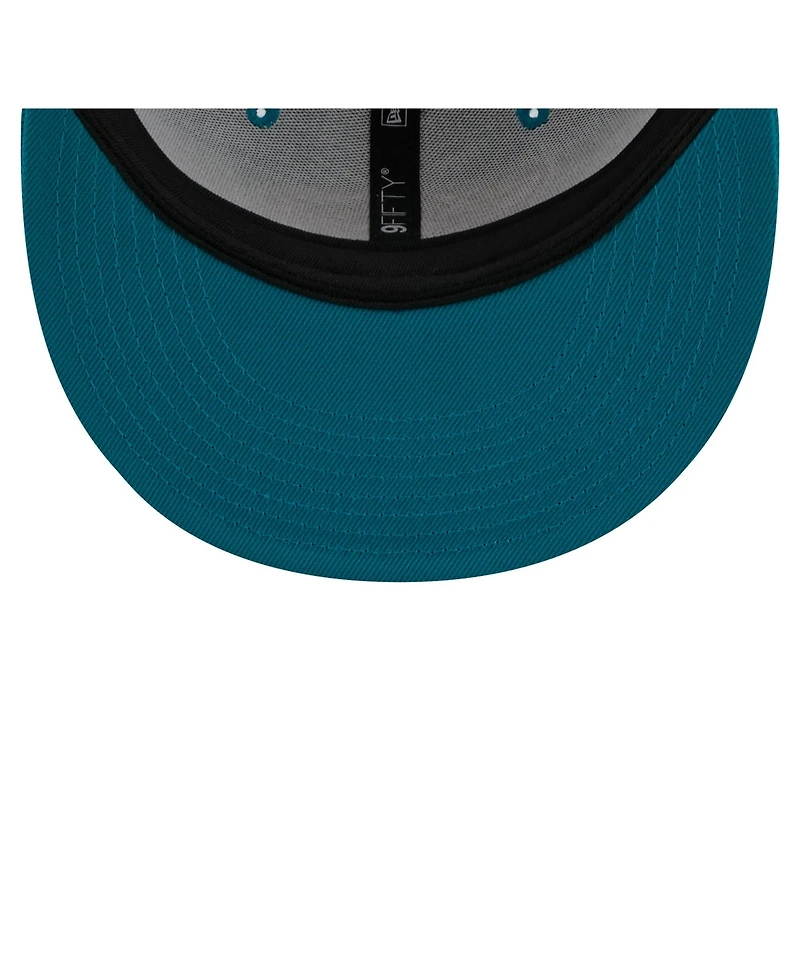 New Era Men's Teal Jacksonville Jaguars Core Team 9FIFTY Trucker Snapback Hat