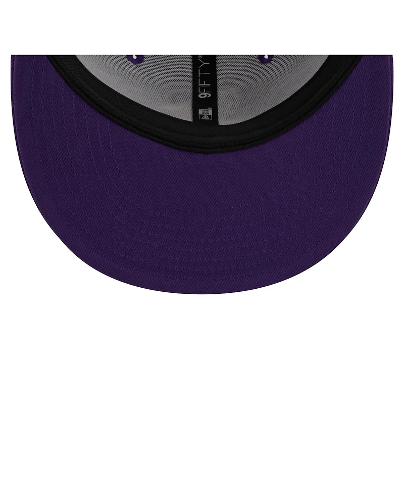 New Era Men's Purple Minnesota Vikings Core Team 9FIFTY Trucker Snapback Hat