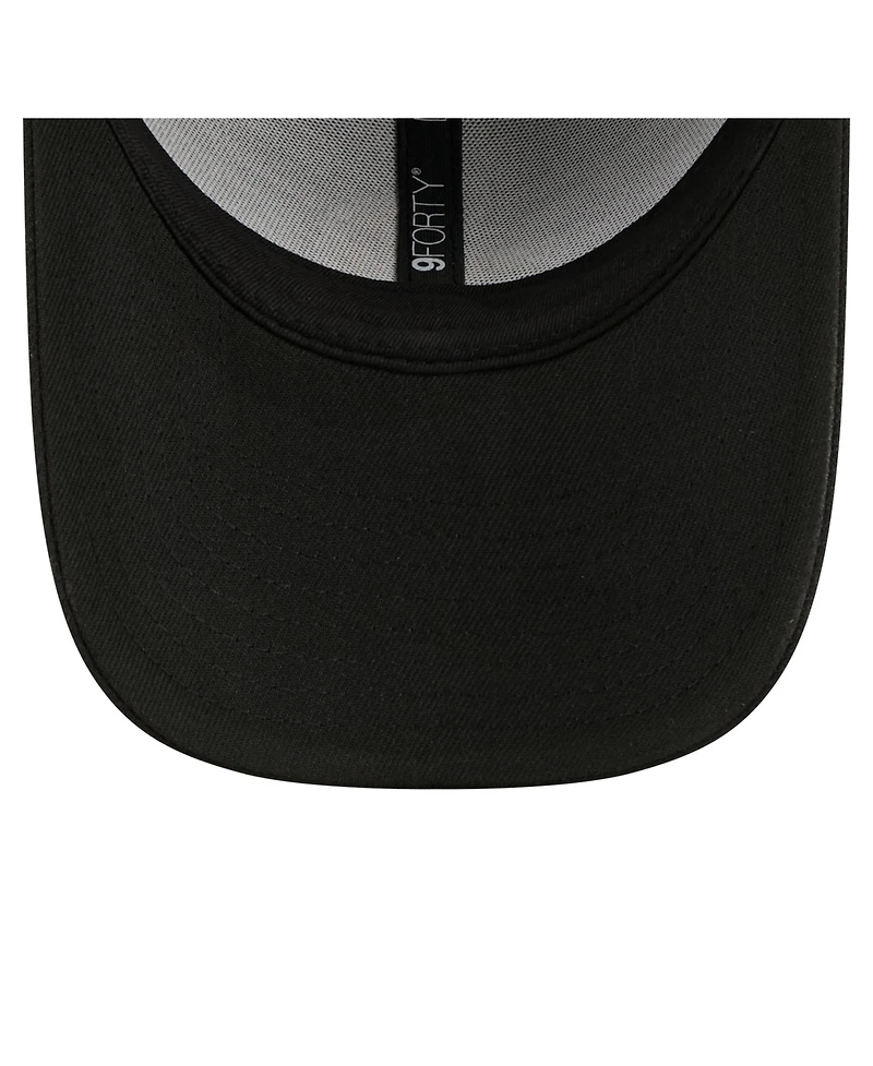 New Era Men's Black Minnesota Vikings Core Team 9FORTY Adjustable Hat