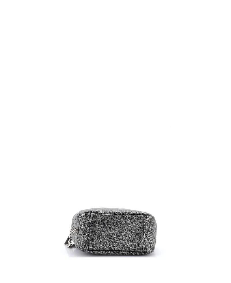 Pre-Owned Saint Laurent Mini LouLou Bowling Bag Matelasse Chevron Leather
