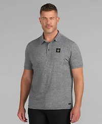 J. Palmer Men's Black New Orleans Saints Four Down Polo Shirt