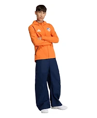 Adidas Men's Orange Fc Cincinnati Tiro Travel Full-Zip Hooded Windbreaker