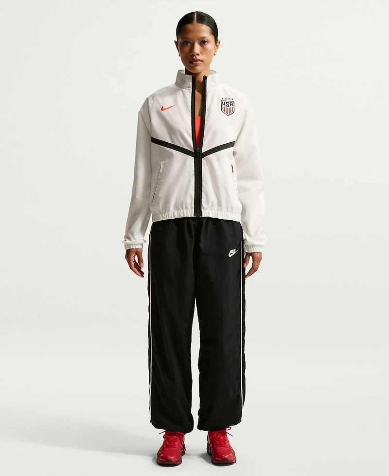 Nike Women's White Usmnt 2026 Anthem Dri-fit Full-Zip Jacket