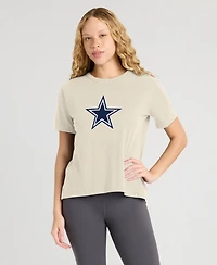 Fanatics Women's Cream Dallas Cowboys Dove Legacy T-Shirt