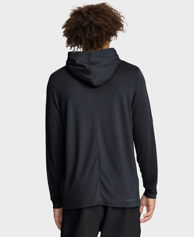 Nike Men's Navy Detroit Tigers Authentic Collection Dri-fit Long Sleeve Hooded T-Shirt