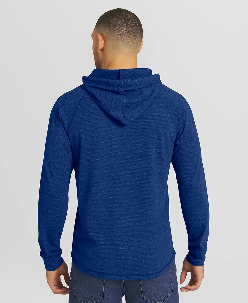 Fanatics Men's Royal Los Angeles Dodgers Raglan Hooded Long Sleeve T-Shirt