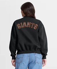 Fanatics Women's Black San Francisco Giants Oversized Rage Against Full-Zip Jacket