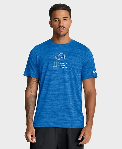 Nike Men's Blue Detroit Lions Velocity Ball Carrier Dri-fit T-Shirt