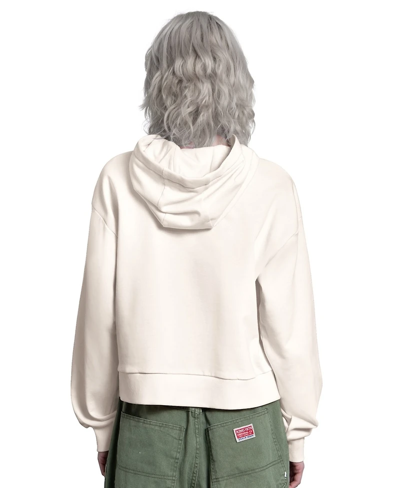 Starter Women's Cream Los Angeles Dodgers Baseline Hoodie Sweatshirt