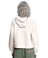Starter Women's Cream Los Angeles Dodgers Baseline Hoodie Sweatshirt