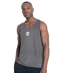 Msx by Michael Strahan Men's Charcoal Pittsburgh Steelers Energy Tank Top