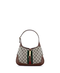 Pre-Owned Gucci Small Jackie 1961 Hobo Gg Coated Canvas