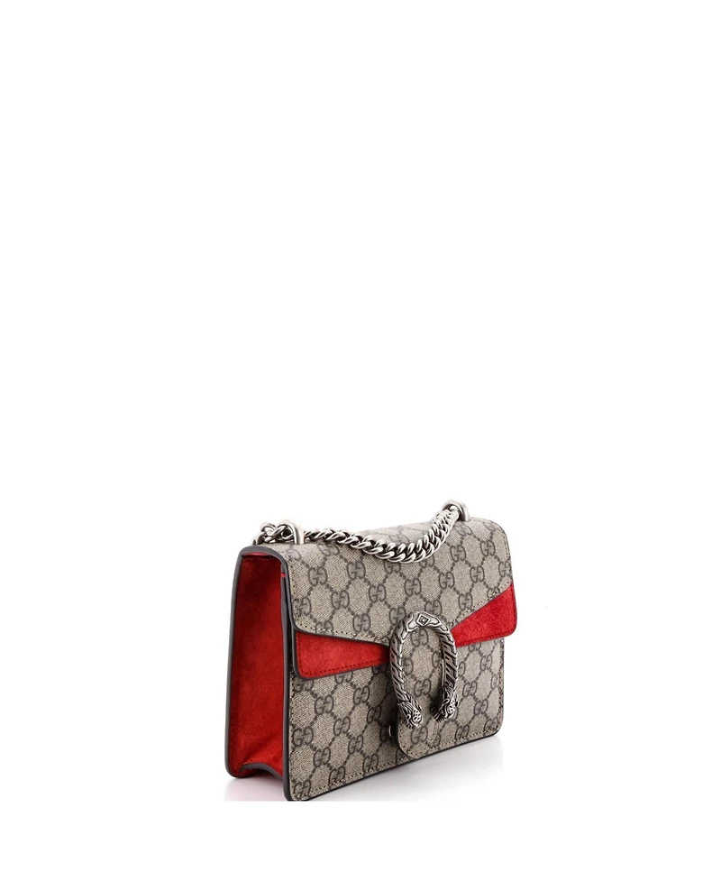 Pre-Owned Gucci Mini Dionysus Bag Gg Coated Canvas