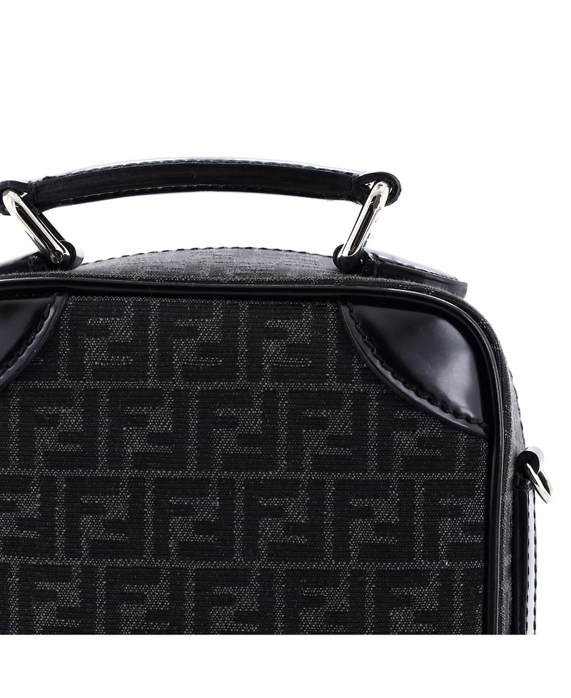 Pre-Owned Fendi Mini Trolley Crossbody Bag Fabric Jacquard