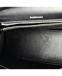 Pre-Owned Balenciaga Medium Hourglass Top Handle Bag Leather