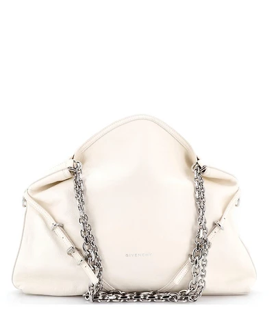 Pre-Owned Givenchy Medium Voyou Chain Shoulder Bag Leather