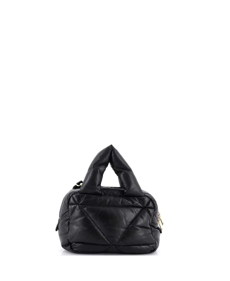 Pre-Owned Prada Small Padded Bowler Bag Quilted Nappa Leather