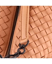 Pre-Owned Bottega Veneta Small Zip Hobo Intrecciato Nappa