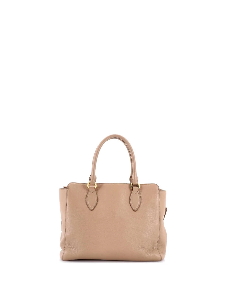 Pre-Owned Prada Small Convertible Open Tote Saffiano Leather