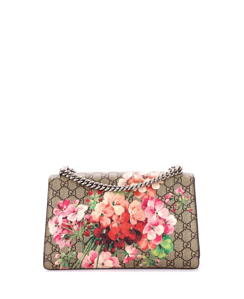 Pre-Owned Gucci Medium Dionysus Bag Blooms Print Gg Coated Canvas