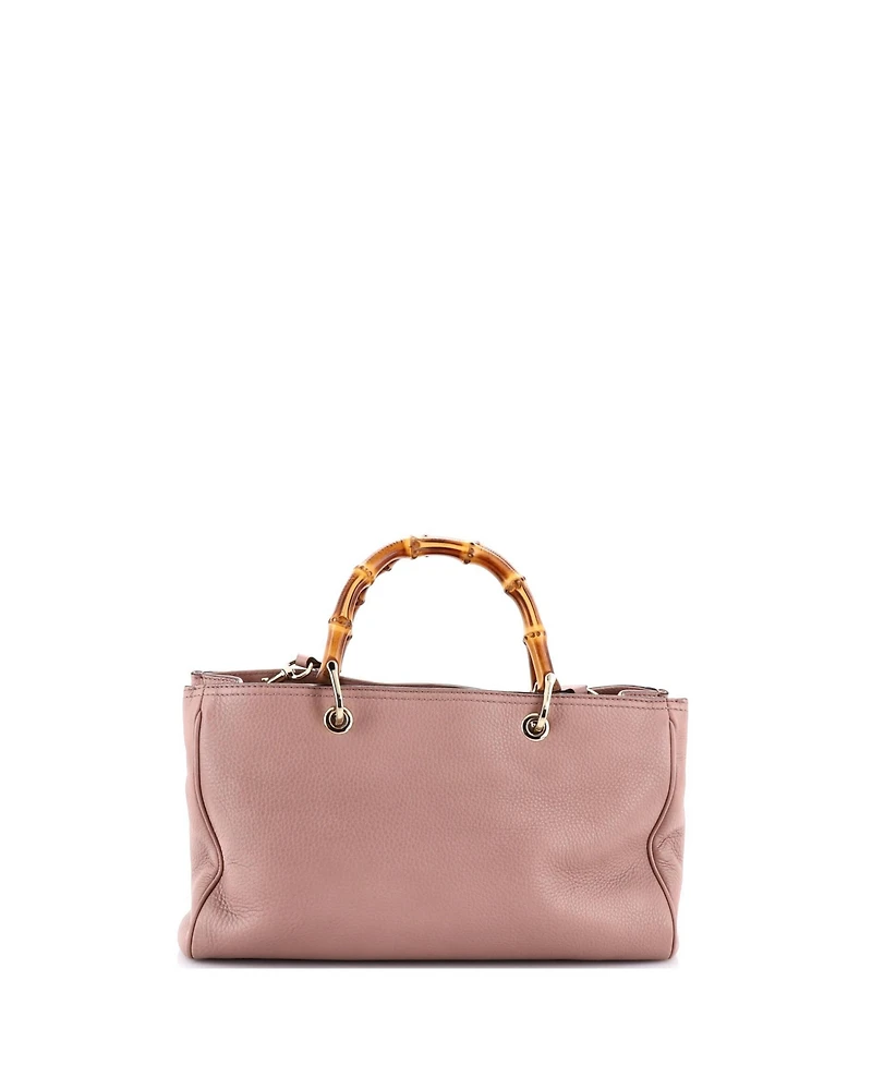 Pre-Owned Gucci Medium Bamboo Shopper Tote Leather