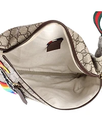 Pre-Owned Gucci Courrier Zip Belt Bag Gg Coated Canvas with Applique