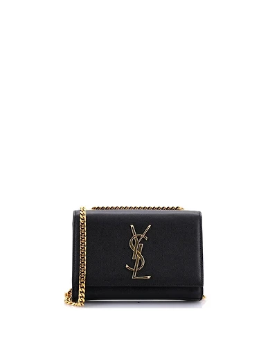 Pre-Owned Saint Laurent Small Classic Monogram Crossbody Bag Grainy Leather