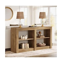 Slickblue Entryway Console Table 3-Tier Storage Design for Living Room and Hallway Use
