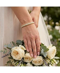 Simona Elegant 4.5mm Channel-Set Cz Bracelet