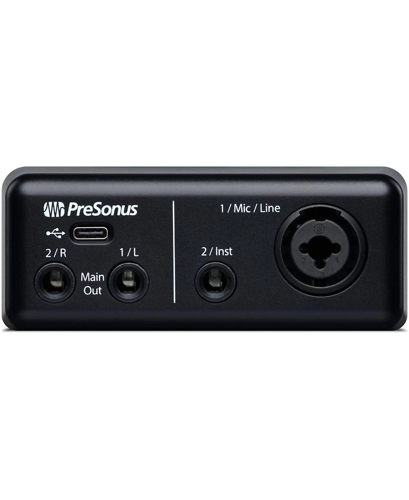 PreSonus AudioBox Go Usb-c Recording Bundle - Interface, Condenser Mic, Headphones & Software