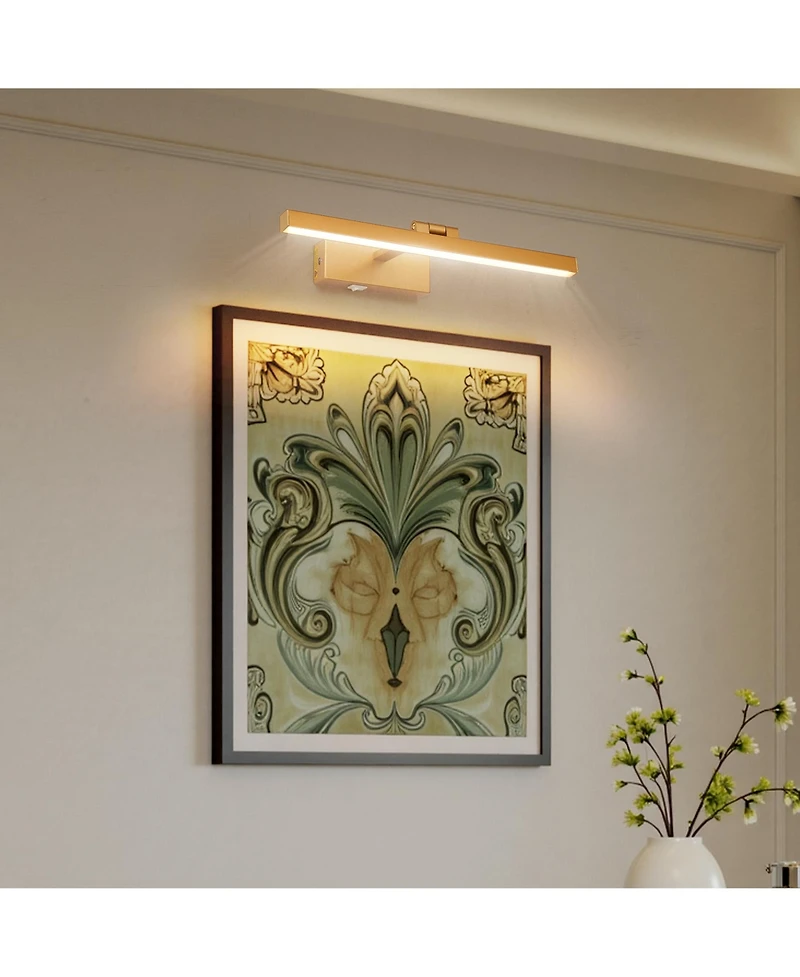 Busdays 16 Inch Modern Dimmable Led Bathroom Vanity Light Fixture Over Mirror Wall Lighting