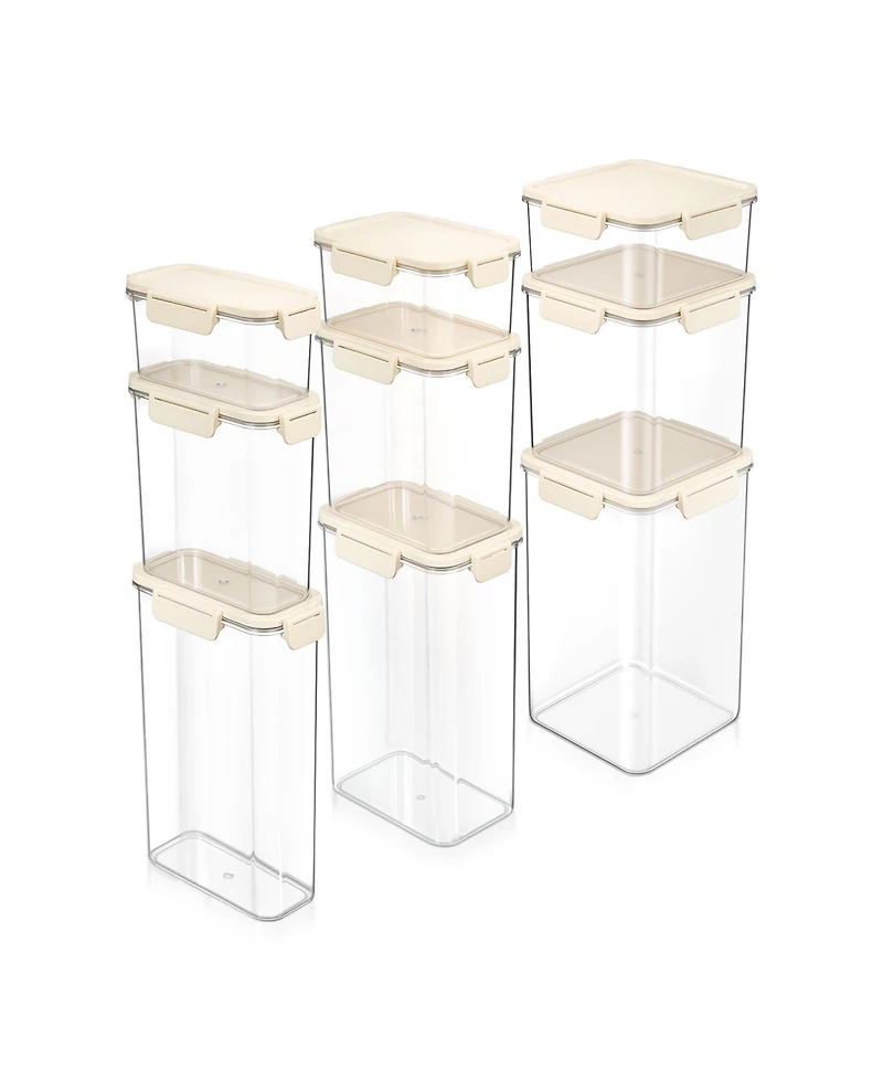 Sorbus 9 Piece Snap Lids Airtight Food Storage Container Set