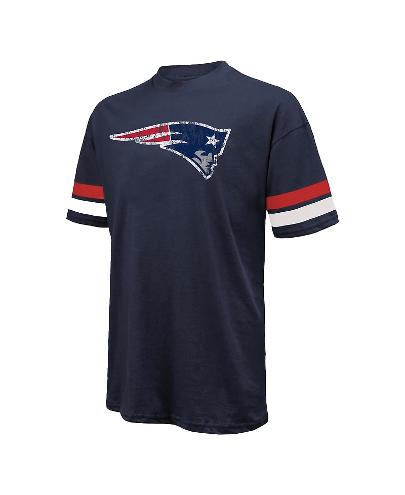 Majestic Threads Men's Drake Maye Navy New England Patriots Oversized T-Shirt