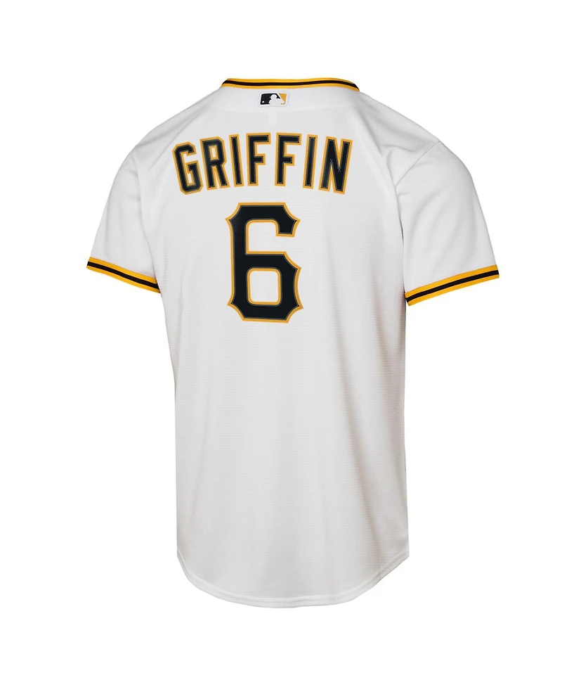 Nike Big Boys and Girls Konnor Griffin White Pittsburgh Pirates Home Replica Jersey