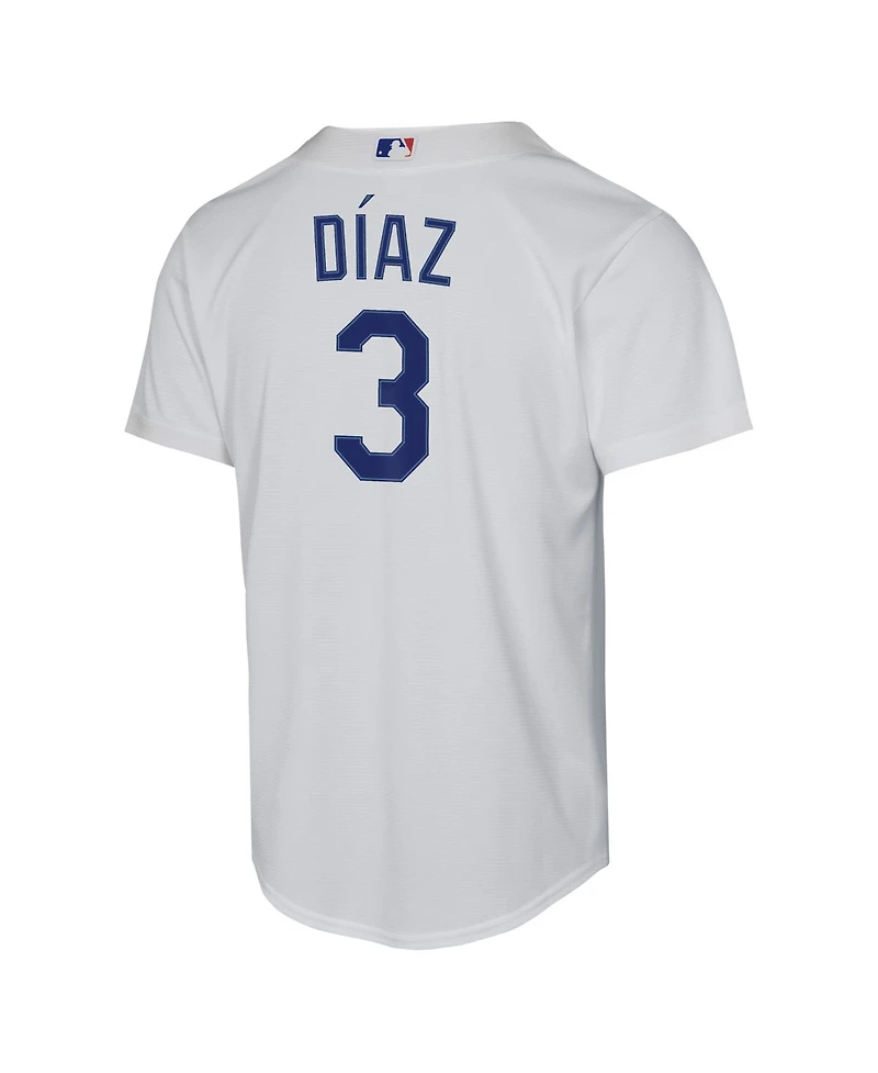 Nike Big Boys and Girls Edwin Diaz White Los Angeles Dodgers Baseline Jersey