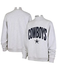 '47 Brand Women's Gray Dallas Cowboys Subtle Muse Mock Neck Sweatshirt