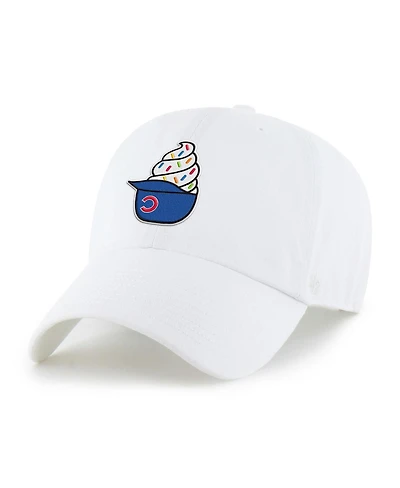'47 Brand Preschool White Chicago Cubs Ice Cream Helmet Clean Up Adjustable Hat