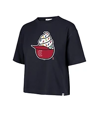 '47 Brand Women's Navy Boston Red Sox Ice Cream Helmet T-Shirt