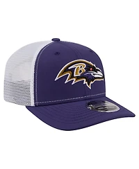New Era Men's Purple Baltimore Ravens 9SEVENTY Trucker Adjustable Hat