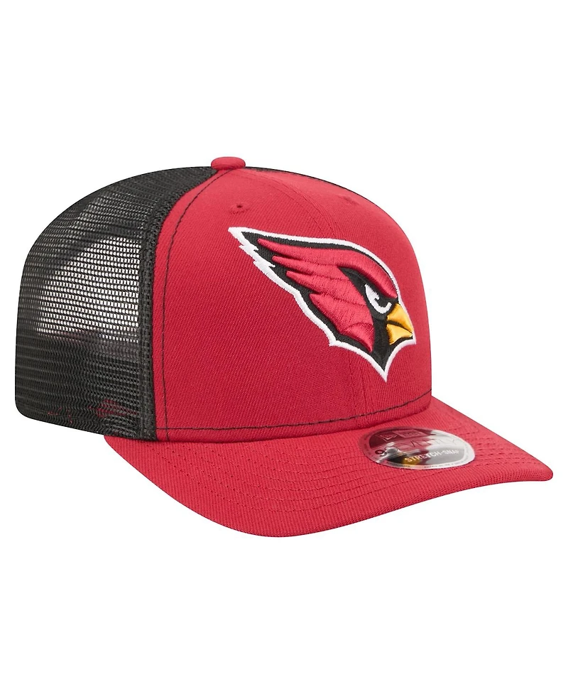 New Era Men's Red Arizona Cardinals 9SEVENTY Trucker Adjustable Hat